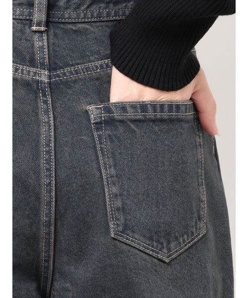 EMODA（エモダ）の「ミッドワイドジャストウエストジーンズ（デニムパンツ・レディース・ブルー/インディゴブルー/ベージュ・MEDIUM/SMALL）」の9枚目の写真