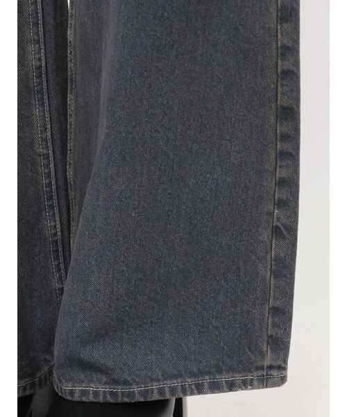 EMODA（エモダ）の「ミッドワイドジャストウエストジーンズ（デニムパンツ・レディース・ブルー/インディゴブルー/ベージュ・MEDIUM/SMALL）」の7枚目の写真