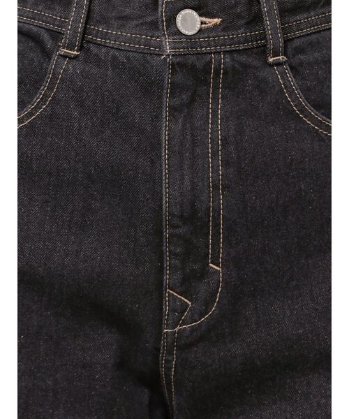 EMODA（エモダ）の「ミッドワイドジャストウエストジーンズ（デニムパンツ・レディース・ブルー/インディゴブルー/ベージュ・MEDIUM/SMALL）」の4枚目の写真