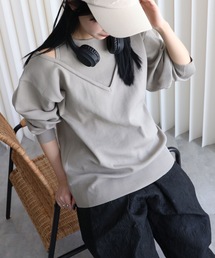 YENNA | レイヤード風Vネックニットプルオーバー(ニット/セーター)