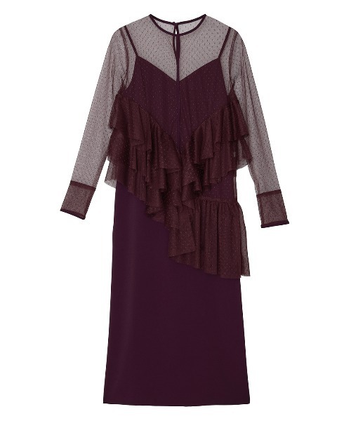 Ameri（アメリ）の「TULLE FRILL TOP SET DRESS（ドレス）」 - WEAR