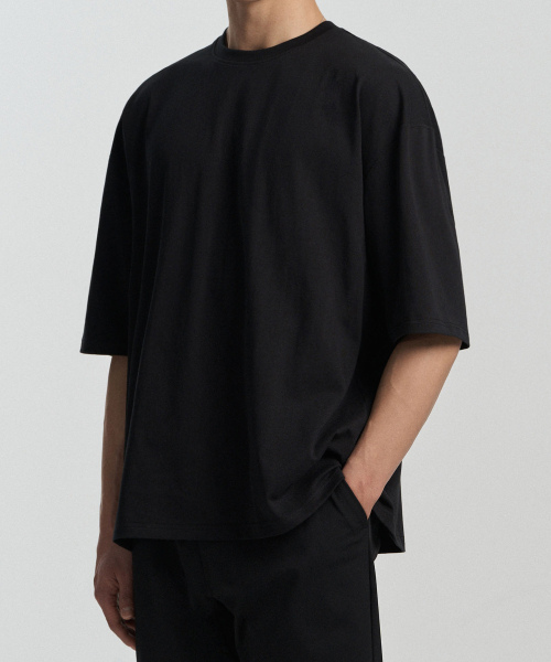ATEZ（アテズ）の「エッセンシャルヘビーウェイトオーバーサイズ半袖Tシャツ[ブラック]（Tシャツ/カットソー・レディース・その他・SMALL/MEDIUM/LARGE）」の3枚目の写真