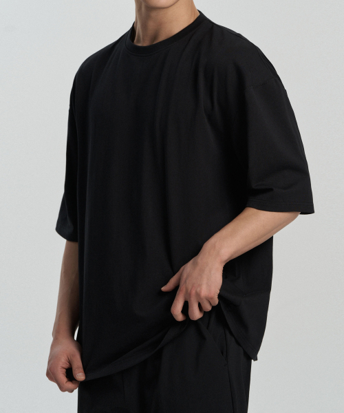 ATEZ（アテズ）の「エッセンシャルヘビーウェイトオーバーサイズ半袖Tシャツ[ブラック]（Tシャツ/カットソー・レディース・その他・SMALL/MEDIUM/LARGE）」の4枚目の写真