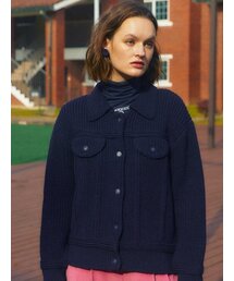 the studio k（ ）の「ニットデニムジャケット_ネイビー（デニムジャケット）」