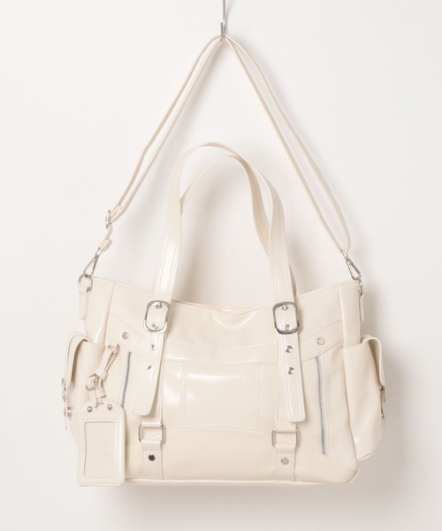 apres jour mignon（アプレジュールミニョン）の「【apresjour mignon×ARIAZ】2wayマルチポケットバッグ（ハンドバッグ・レディース・オフホワイト/ブラック・ONESIZE）」の6枚目の写真