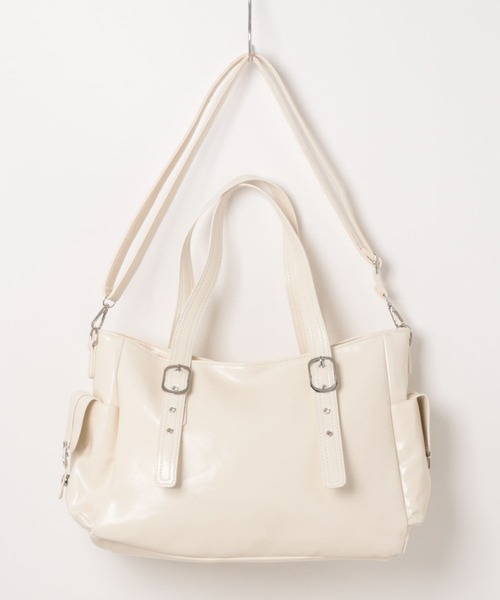 apres jour mignon（アプレジュールミニョン）の「【apresjour mignon×ARIAZ】2wayマルチポケットバッグ（ハンドバッグ・レディース・オフホワイト/ブラック・ONESIZE）」の7枚目の写真