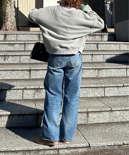 mi via loca（ミヴィアロカ）の「配色フリースボア クルーネックカーディガン/プルオーバー（カーディガン/ボレロ・レディース・グレー/ベージュ・FREE）」の7枚目の写真