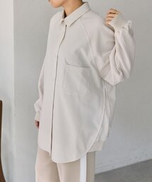 ear PAPILLONNER | スウェット切替シャツ【SUM1 STYLE】(シャツ/ブラウス)