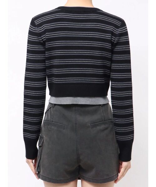 MURUA（ムルーア）の「レイヤードクロップドカーディガン（カーディガン/ボレロ・レディース・ブラウン/ブラック・FREE）」の18枚目の写真