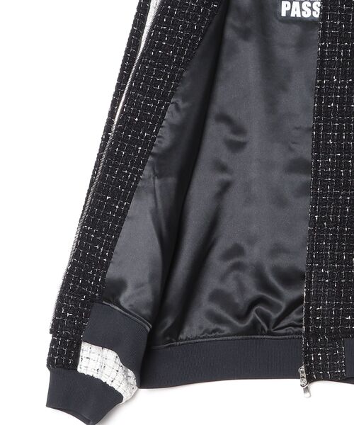 roarguns(ロアーガンズ)の「TWEED SOUVENIR JACKET DUNKWELL WAPPEN(ノーカラージャケット・メンズ・ブラック・2/3)」の7枚目の写真
