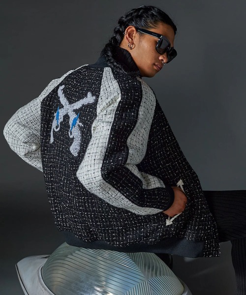 セール】TWEED SOUVENIR JACKET DUNKWELL WAPPEN（ノーカラー