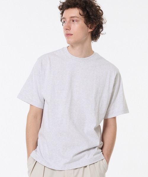 coca(coca)(コカ)の「ベーシック半袖Tシャツ(Tシャツ/カットソー・メンズ・ライトグレー/ホワイト/ライトベージュ/ブラック・M/L/3XL/2XL/XL)」の3枚目の写真