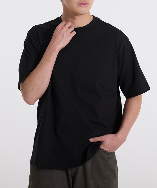 coca(coca)(コカ)の「ベーシック半袖Tシャツ(Tシャツ/カットソー・メンズ・ライトグレー/ホワイト/ライトベージュ/ブラック・M/L/3XL/2XL/XL)」の1枚目の写真