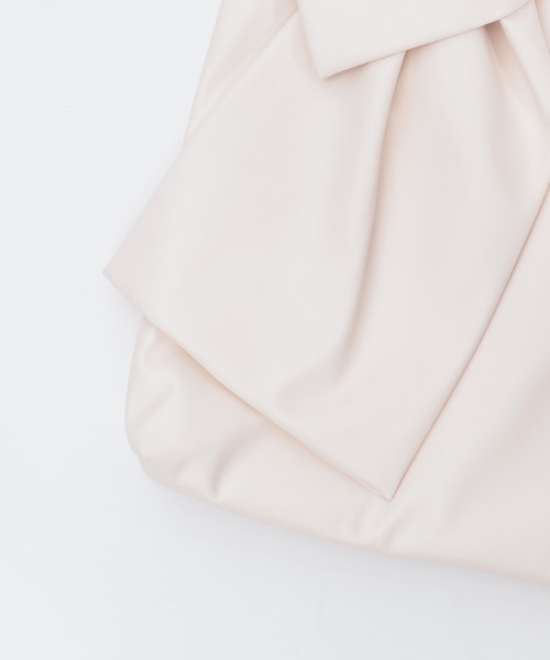 axes femme（アクシーズファム）の「タテ型ビッグリボン合皮トート（トートバッグ・レディース・ワイン/サックスブルー/ブラック/キナリ/ラベンダー・FREE）」の11枚目の写真