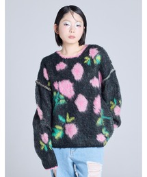 /Little sunny bite/floral knit