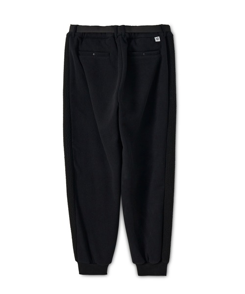 Pacific GOLF CLUB（パシフィックゴルフクラブ）の「COMBINATION FLEECE SIDE STRIPE RIBBED PANTS（スウェットパンツ・メンズ・ブラック/オリーブ×ブラック・L/XL/M）」の3枚目の写真