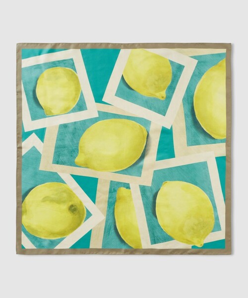 ANAYI（アナイ）の「レモンモチーフプリントスカーフ（バンダナ/スカーフ・レディース・クリアイエロー・FREE）」の4枚目の写真