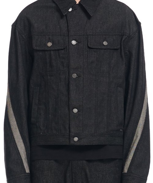 ADDOFF(アドオフ)の「WAVE CURL LINE DENIM JACKET BLACK(デニムジャケット・レディース・その他・LARGE/MEDIUM/SMALL)」の14枚目の写真