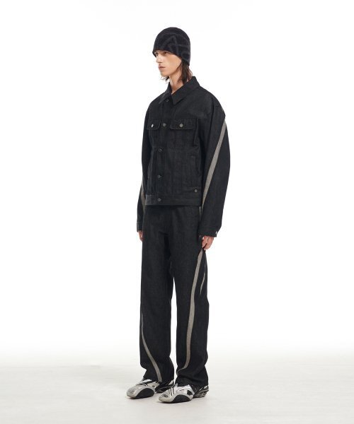 ADDOFF(アドオフ)の「WAVE CURL LINE DENIM JACKET BLACK(デニムジャケット・レディース・その他・LARGE/MEDIUM/SMALL)」の16枚目の写真