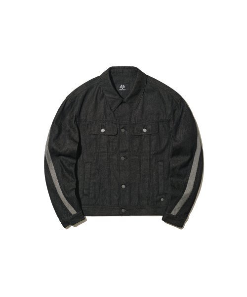 ADDOFF(アドオフ)の「WAVE CURL LINE DENIM JACKET BLACK(デニムジャケット・レディース・その他・LARGE/MEDIUM/SMALL)」の4枚目の写真