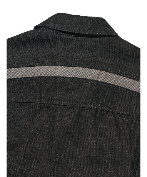 ADDOFF(アドオフ)の「WAVE CURL LINE DENIM JACKET BLACK(デニムジャケット・レディース・その他・LARGE/MEDIUM/SMALL)」の7枚目の写真