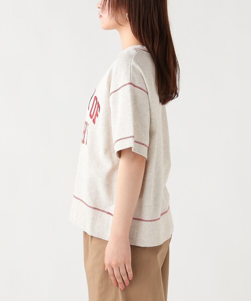 BEAMS HEART(ビームスハート)の「配色 ロゴ スウェット プルオーバー(Tシャツ/カットソー・レディース・チャコールグレー/ホワイト系その他5/ピンク・FREE)」の17枚目の写真