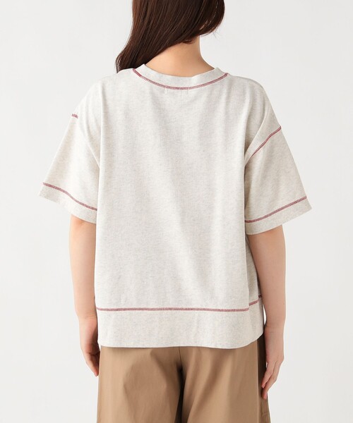 BEAMS HEART(ビームスハート)の「配色 ロゴ スウェット プルオーバー(Tシャツ/カットソー・レディース・チャコールグレー/ホワイト系その他5/ピンク・FREE)」の18枚目の写真