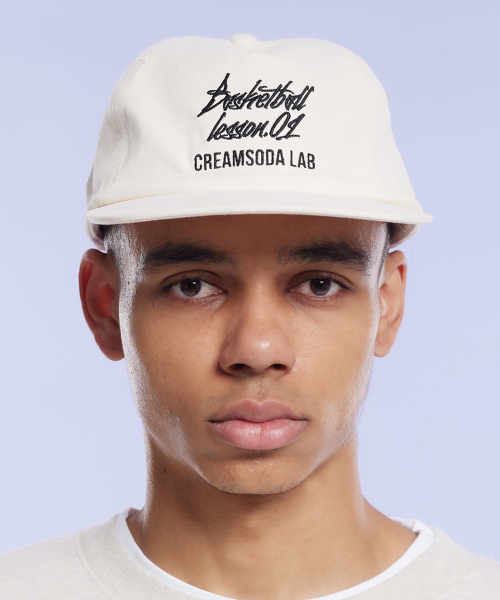 CREAM SODA LAB(クリームソーダラボ)の「クォーターボールキャップ ホワイト ブラック(キャップ・レディース・その他・FREE)」の2枚目の写真