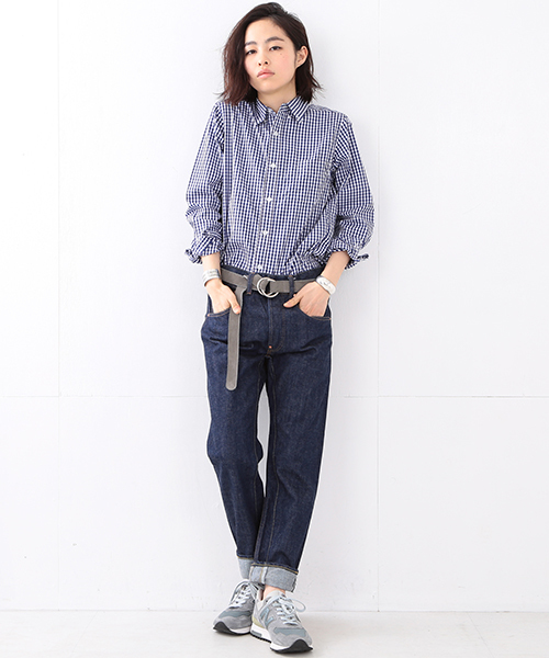 BEAMS BOY（ビームスボーイ）の「Scye / セルビッヂ ヒップガゼット 5ポケット（デニムパンツ・レディース・インディゴブルー・26inch/27inch）」の11枚目の写真