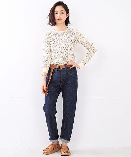 BEAMS BOY（ビームスボーイ）の「Scye / セルビッヂ ヒップガゼット 5ポケット（デニムパンツ・レディース・インディゴブルー・26inch/27inch）」の9枚目の写真