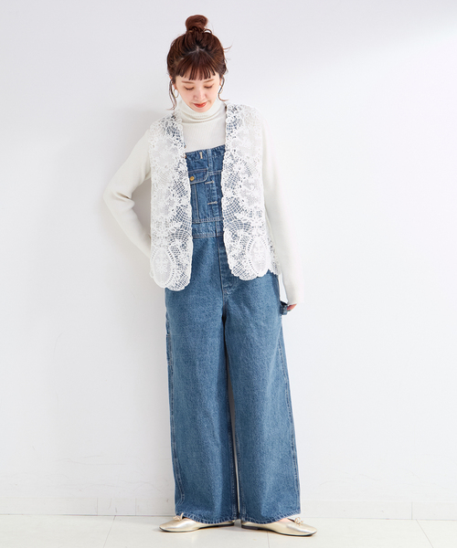 B.C STOCK（ベーセーストック）の「コード刺繍ベスト（ベスト・レディース・ブラック/ホワイト・FREE）」の10枚目の写真