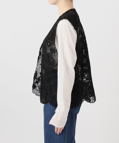 B.C STOCK（ベーセーストック）の「コード刺繍ベスト（ベスト・レディース・ブラック/ホワイト・FREE）」の21枚目の写真