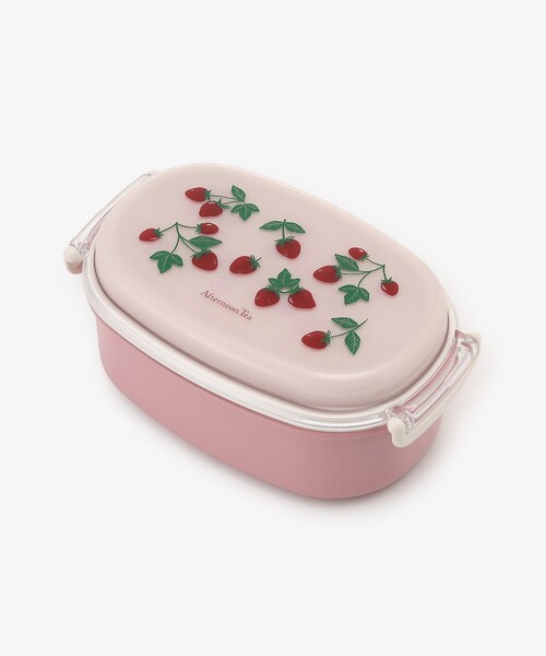 Afternoon tea お弁当セット 山中塗ストロベリー2WAY抗菌2点ロック式ランチボックス（お弁当箱