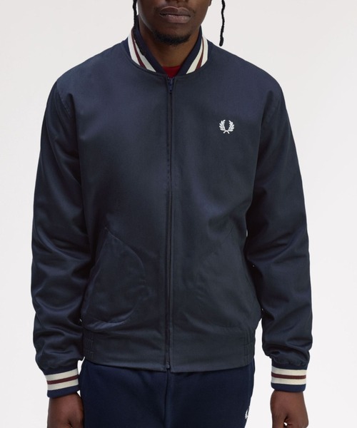 FRED PERRY（フレッドペリー）の「Twill Tennis Bomber Jacket／ツイルテニスボンバージャケット（ブルゾン・メンズ・ネイビー・XL/S/M/L）」の20枚目の写真
