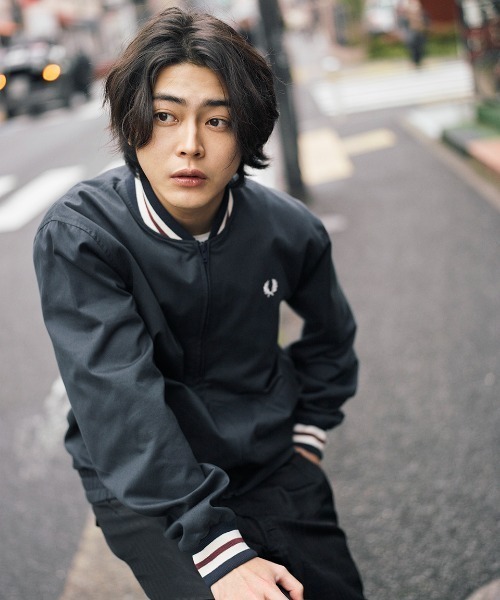 FRED PERRY(フレッドペリー)の「Twill Tennis Bomber Jacket/ツイルテニスボンバージャケット(ブルゾン・メンズ・ネイビー・XL/S/M/L)」の15枚目の写真