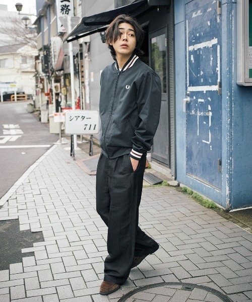 FRED PERRY(フレッドペリー)の「Twill Tennis Bomber Jacket/ツイルテニスボンバージャケット(ブルゾン・メンズ・ネイビー・XL/S/M/L)」の14枚目の写真