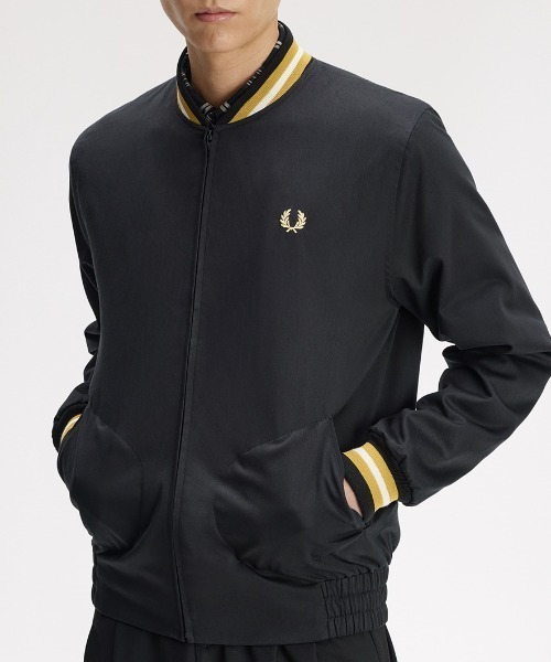 FRED PERRY(フレッドペリー)の「Twill Tennis Bomber Jacket/ツイルテニスボンバージャケット(ブルゾン・メンズ・ネイビー・XL/S/M/L)」の22枚目の写真