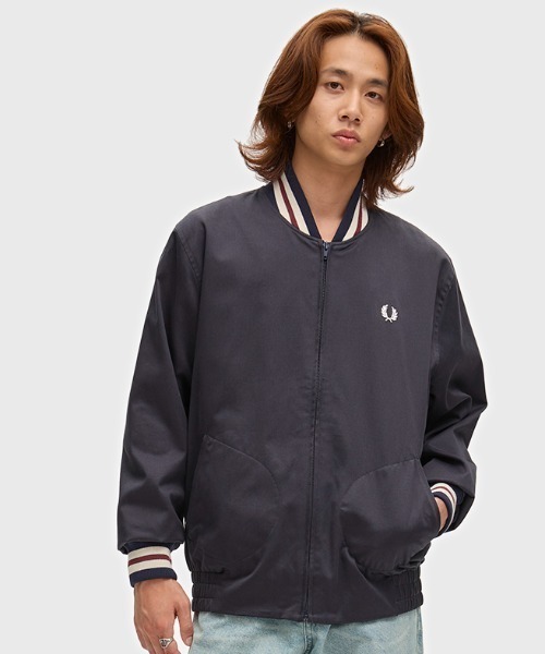 FRED PERRY(フレッドペリー)の「Twill Tennis Bomber Jacket/ツイルテニスボンバージャケット(ブルゾン・メンズ・ネイビー・XL/S/M/L)」の16枚目の写真