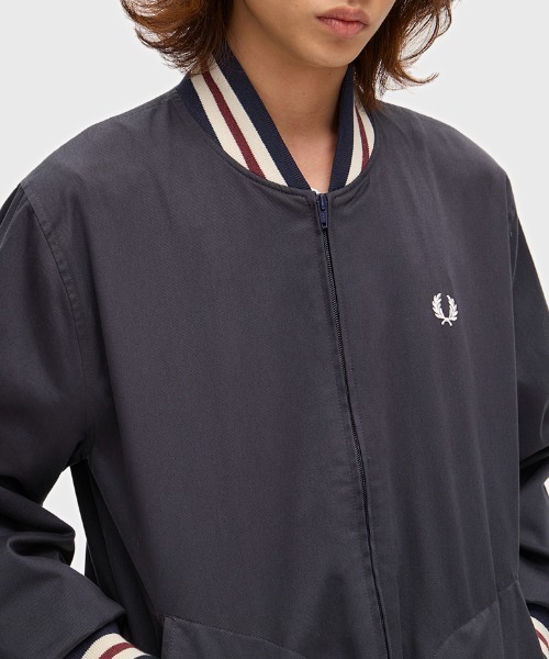 FRED PERRY(フレッドペリー)の「Twill Tennis Bomber Jacket/ツイルテニスボンバージャケット(ブルゾン・メンズ・ネイビー・XL/S/M/L)」の18枚目の写真