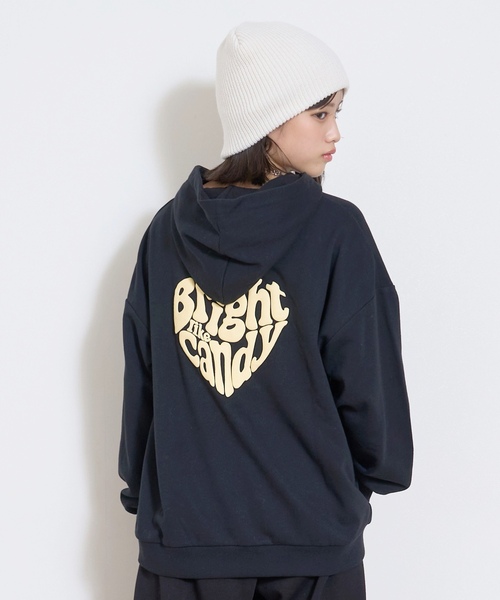 秒かわトップス】【LTXC】ハート発泡パーカ（パーカー）｜LOVETOXIC