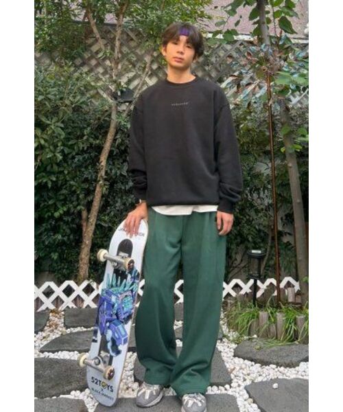 URBANAGE(アーバンエイジ)の「デイリースタンダードワイドパンツクリーム(スウェットパンツ・レディース・その他・X-LARGE/MEDIUM/LARGE)」の3枚目の写真