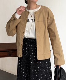 Chez toi（シェトワ）の「GLDフックノーカラーGジャン（ブルゾン）」