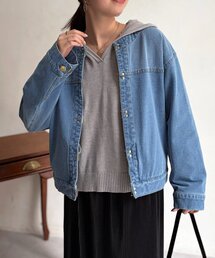 Chez toi（シェトワ）の「GLDフックノーカラーGジャン（ブルゾン）」