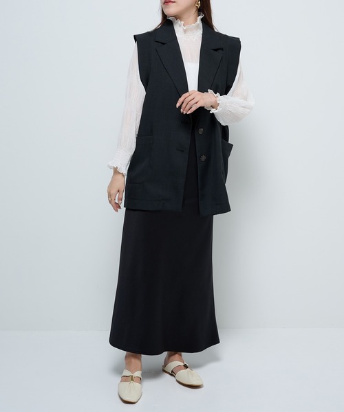 REMME(レメ)の「【REMME】シープレザーフラットサンダル ZH-250719-SO(サンダル・レディース・オフホワイト/ブラック・38/37/36/39)」の15枚目の写真