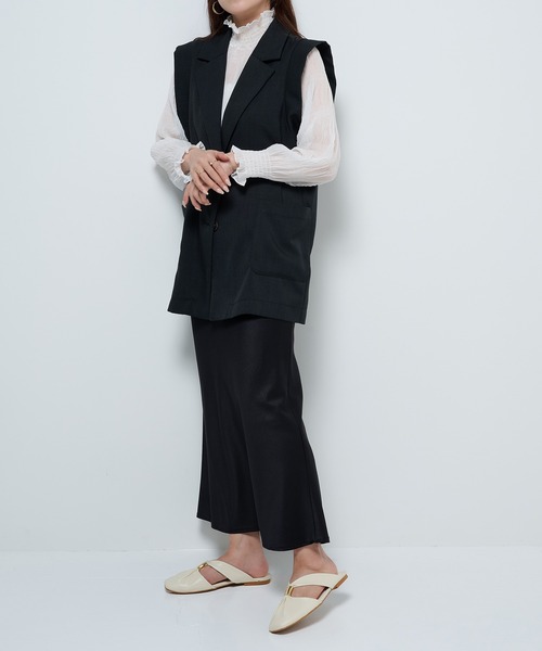 REMME(レメ)の「【REMME】シープレザーフラットサンダル ZH-250719-SO(サンダル・レディース・オフホワイト/ブラック・38/37/36/39)」の16枚目の写真