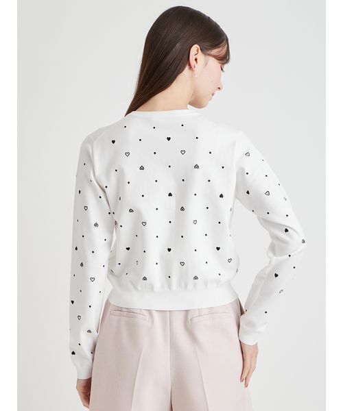 CELFORD(セルフォード)の「【UVカット】ハート刺繍ポケットカーディガン(カーディガン/ボレロ・レディース・オフホワイト/ライトベージュ/ブラック・F)」の8枚目の写真
