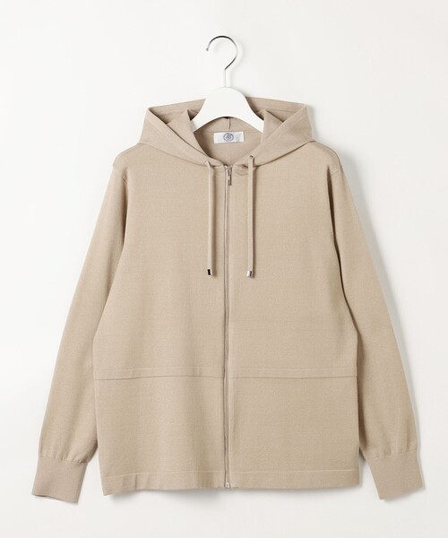 J.PRESS Ladies（J.プレス レディス）の「【冷房対策に】Hood Cardigan ニット パーカー（カーディガン/ボレロ・レディース・ベージュ系/アイボリー系/ネイビー系・SMALL）」の8枚目の写真