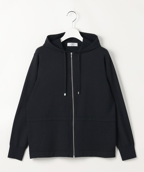 J.PRESS Ladies（J.プレス レディス）の「【冷房対策に】Hood Cardigan ニット パーカー（カーディガン/ボレロ・レディース・ベージュ系/アイボリー系/ネイビー系・SMALL）」の10枚目の写真
