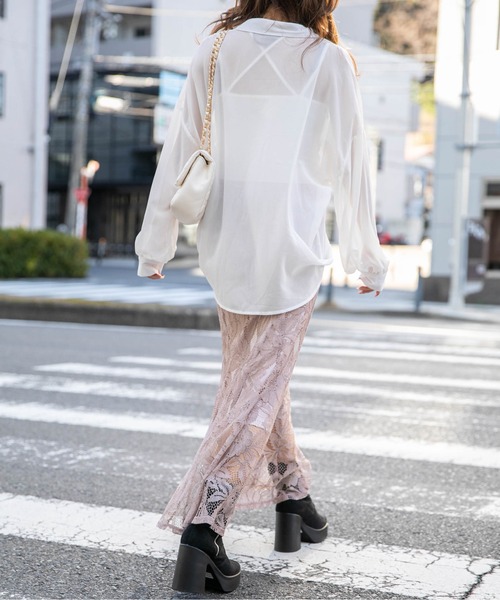 GORGE（ゴージ）の「《総レース×マーメイド》ロングスカート きれいめ フェミニン 春◎（スカート・レディース・ベージュ/ブラック/オフホワイト・F）」の8枚目の写真