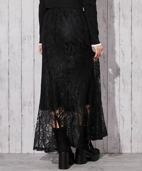 GORGE（ゴージ）の「《総レース×マーメイド》ロングスカート きれいめ フェミニン 春◎（スカート・レディース・ベージュ/ブラック/オフホワイト・F）」の12枚目の写真